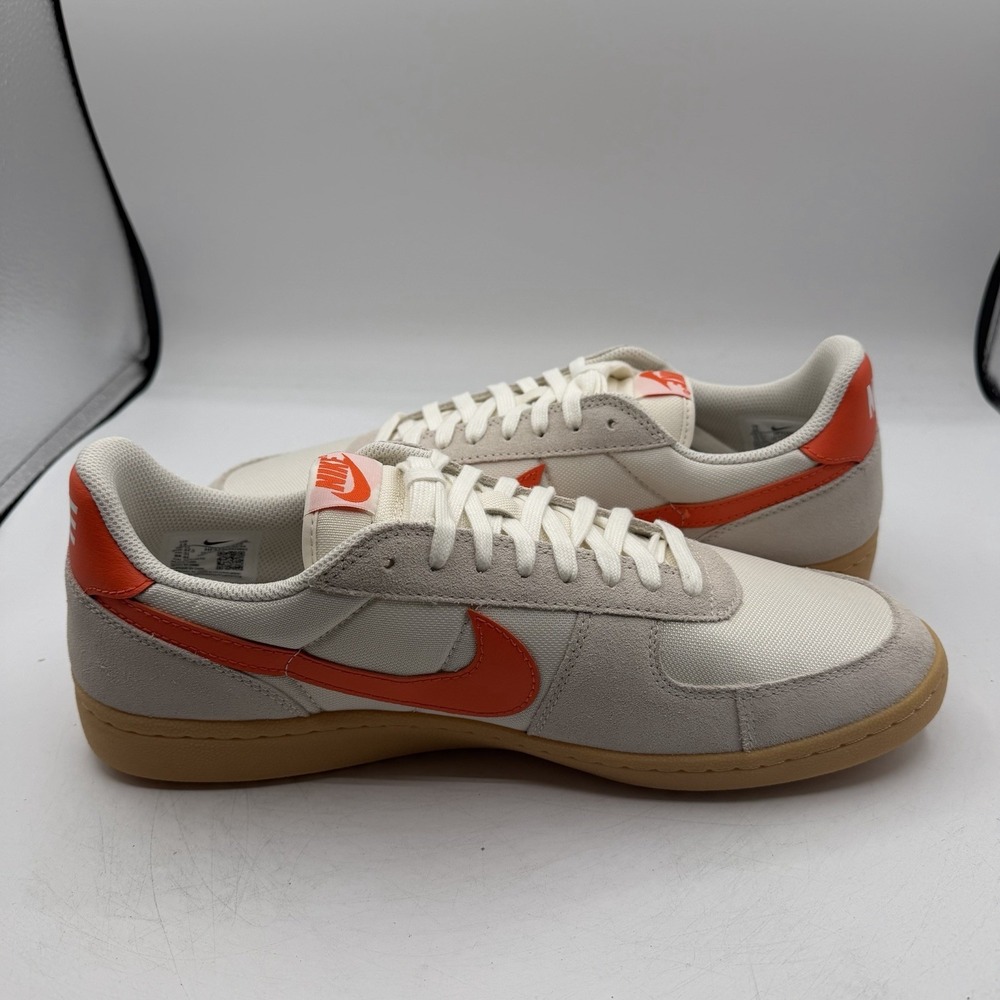 Nike Field General Shoes Mens 8 Womens 9.5 Pale Ivory/Safety Orange HF3165-105‎ - Picture 7 of 11